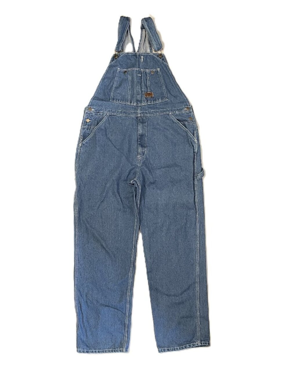 Walls Denim Bib Overalls 42x34 *Tag Blue Carpenter Workwear 100% Cotton Farmer